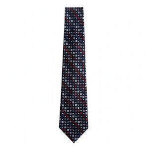 Disney Mickey Navy Grid Pattern Tie